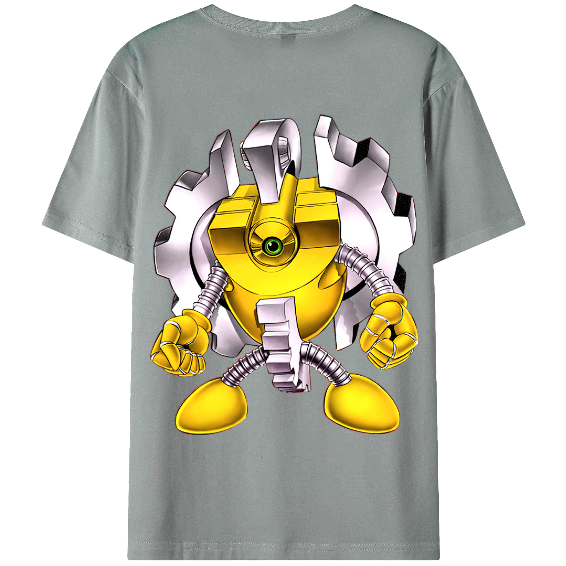 （画像用） 遊☆戯☆王 Yu-Gi-Oh! 綿100％ メンズ半袖Tシャツ（バックプリント） 通気性